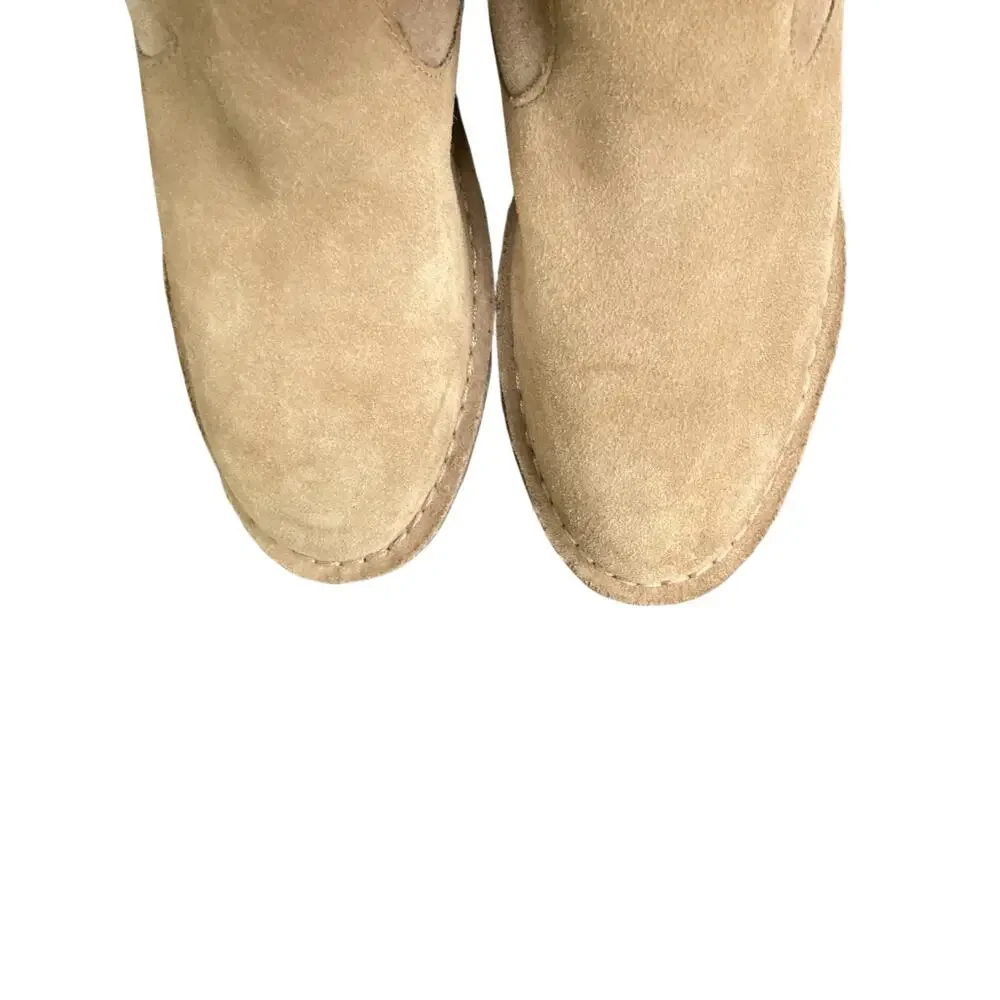 UGG Tall Boots Women’s Size 7 ‘Samantha’ Suede And Sheepskin Camel Color